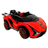 carro a bateria  modelo lamborghini rojo para niños